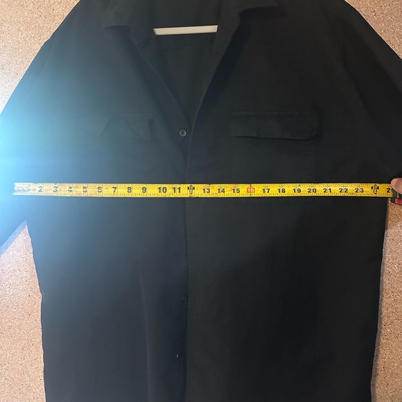 Men's Black Button Up Sueded George Size XLT - Picture 3 of 8